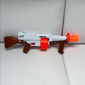 Fortnite Nerf drum gun blaster   ok condition